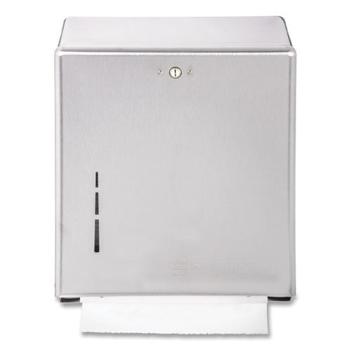 C-Fold/multifold Towel Dispenser, 11.38 X 4 X 14.75, Stainless Steel | Bundle of 2