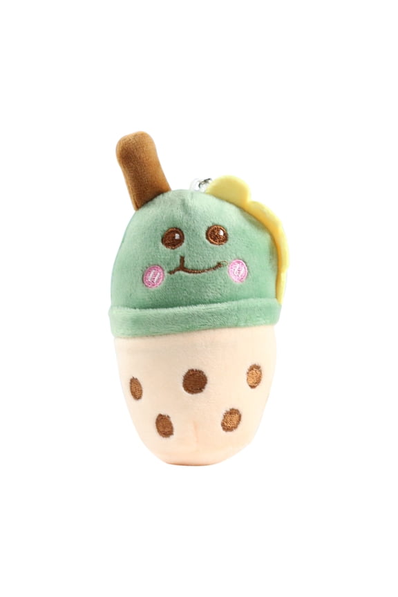 C Frog Milk Tea Cup Plush Pendant For Kids Cute Soft Doll Keychain Toy For Bag And Stuffed Animal