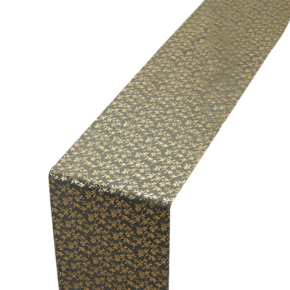 C Glitter Foil Mesh Table Runner Roll With Mesh Design, Polyester Fabric, Elegant Appearance And Portable Storage For Romantic Dinners And Graduation Celebrations 108.26 X 11.02 In 0.30 Lb