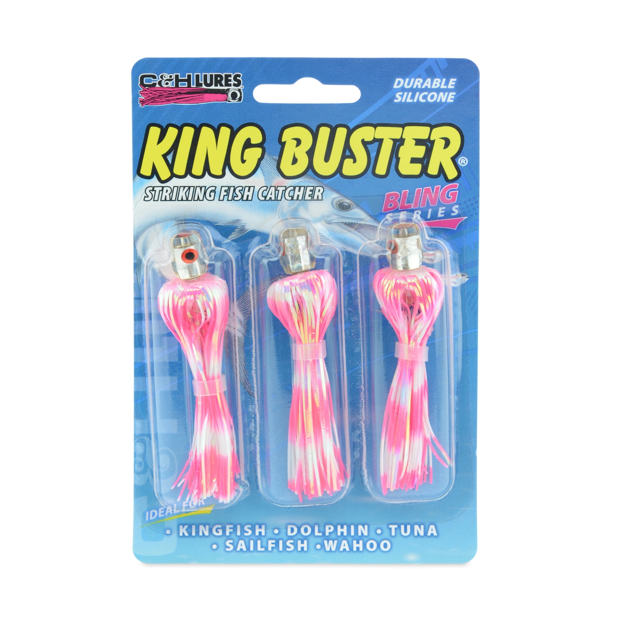 Billy Baits Master Hooker Lure - Pearl/Pink Concave Head Trolling Lure, 5.5 Inch, 1.25oz - View #3