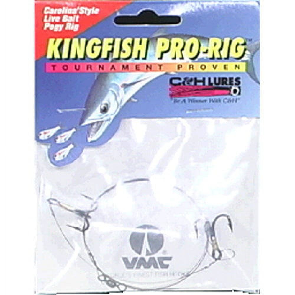 C&H CH-KPR-04 Kingfish Pro Rig Two #4 4x Treble Hooks AFW Tooth Proof 