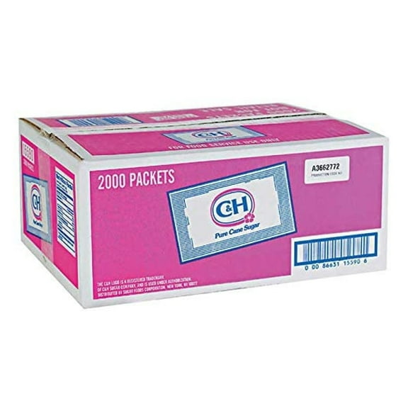 C&H Expect More Granulated Sugar Packets 2,000-count 1 pack