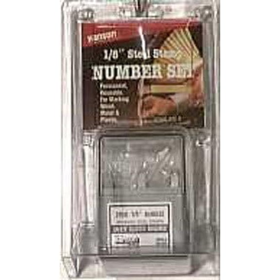 C.H. Hanson 1/8 in. Steel Gray 0-9 Number Stamp Set Nail-On
