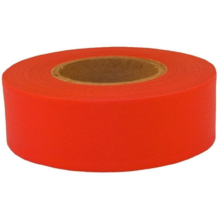 C.H. Hanson 150 ft. L X 1.2 in. W Plastic/PVC Flagging Tape Fluorescent Red