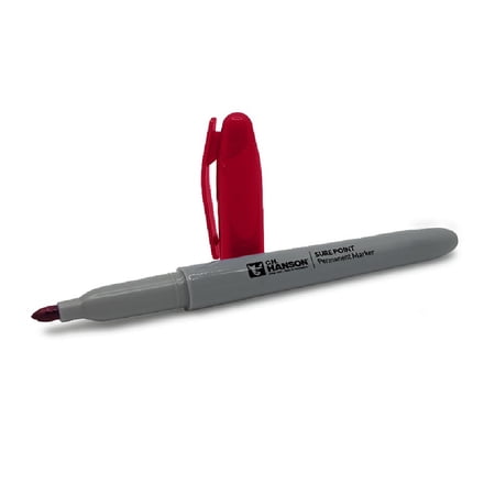 C.H. Hanson 2008396 El Marko Sure Point Medium Tip Permanent Marker - Red