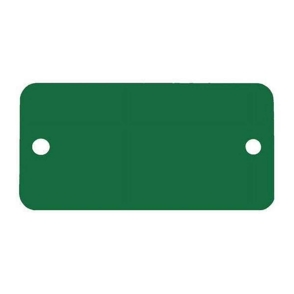 C.H. Hanson Blank Tag,Alum,1 1/2in H,3in W,Green,PK5 43096