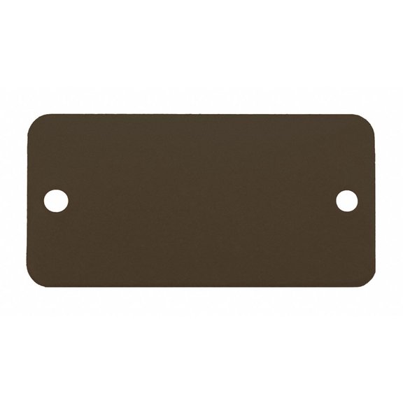 C.H. Hanson Blank Tag,Aluminum,2in H,4in W,Black,PK5 43045 43045 ZO-G9722693