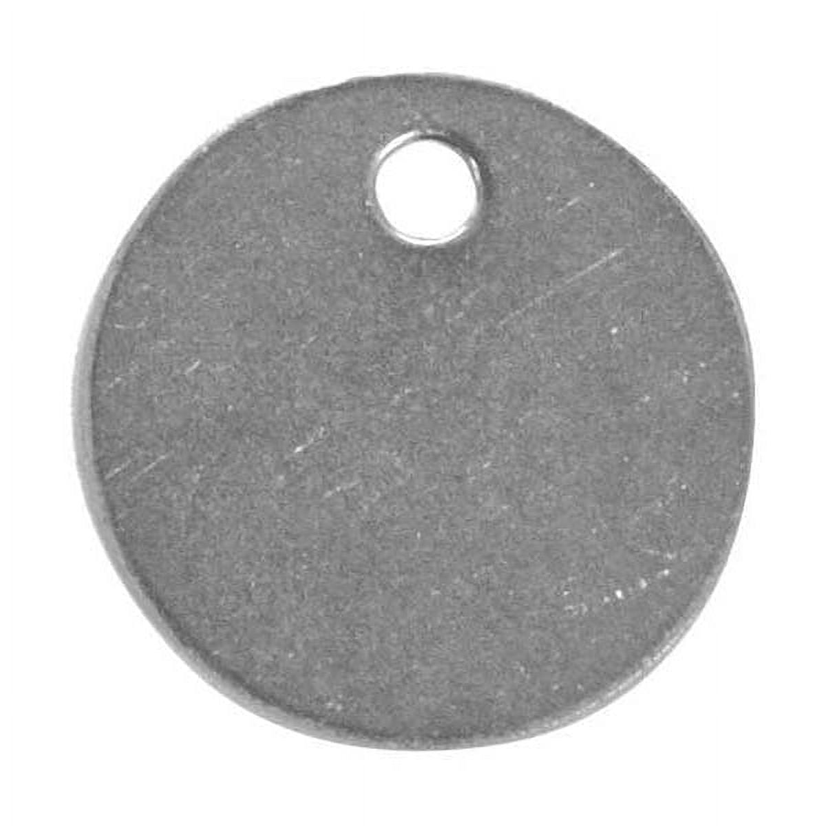 C.H. Hanson Blank Tag,SS,1 3/8in H,1 3/8in W,PK25 43124