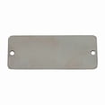 thumbnail image 1 of Blank Tag, Stainless Steel, 1 in H x 2 in W, 1 in Dia., Silver, Rectangle, 100 PK 41273, 1 of 1