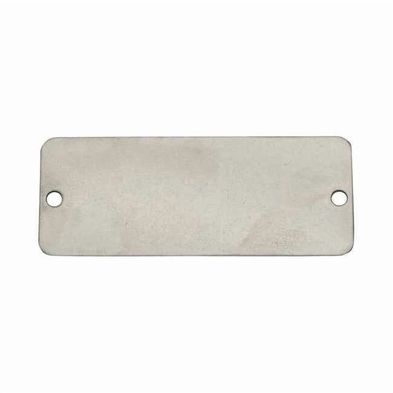 C.H. Hanson Blank Tag,SS,1in H,2in W,Silver,PK25 43065