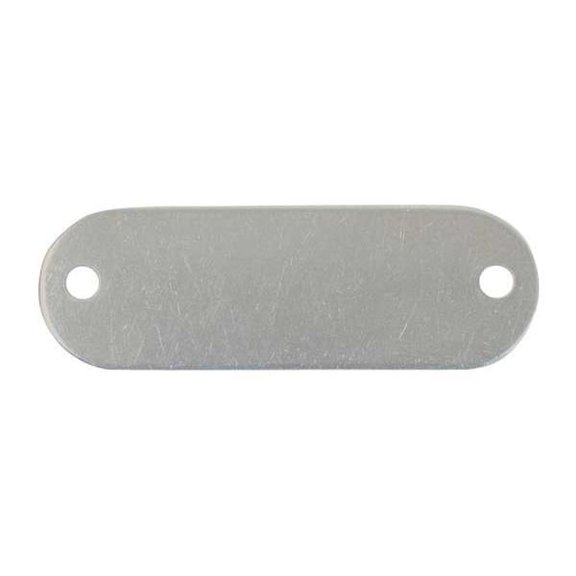 C.H. Hanson Blank Tag,SS,5/8in H,1 29/32in W,PK25 43106