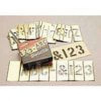 CH Hanson 45-Pieces SINGLE LETTER AND NUMBER Interlocking Brass