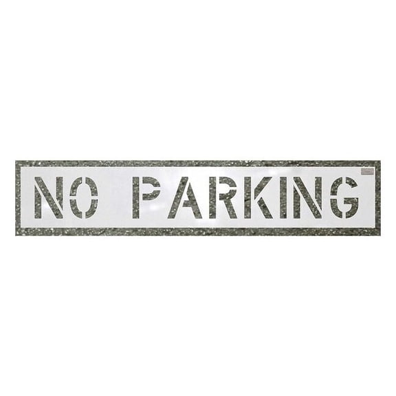 C.H. Hanson Stencil,No Parking,10 x 36 In. 70000