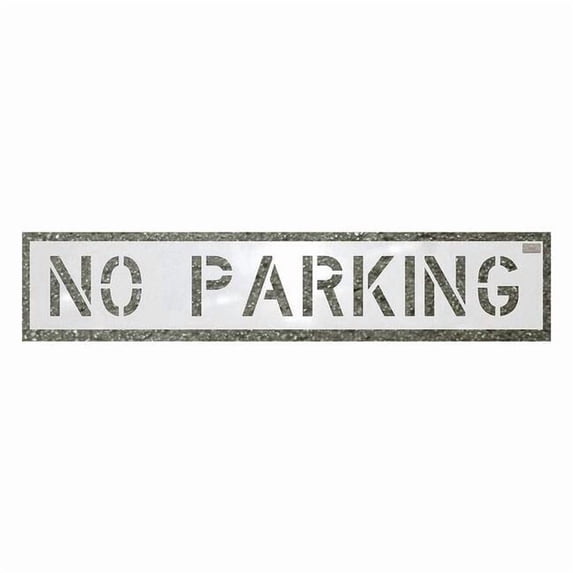 C.H. Hanson Stencil,No Parking,12 x 54 In. 70001