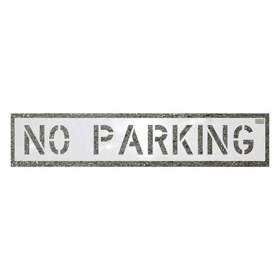 C.H. Hanson Stencil,No Parking,12 x 54 In. 70001