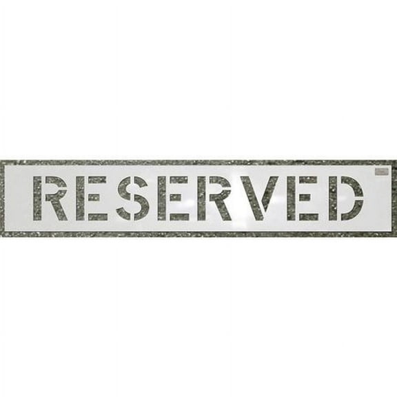 C.H. Hanson Stencil,Reserved,6 x 4 In. 70040