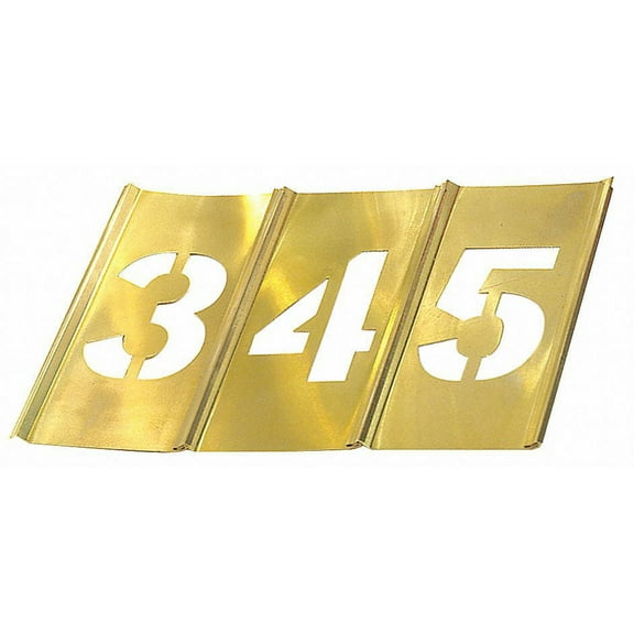 C.H. Hanson Stencil Set,Numbers,Brass, 10008 10008