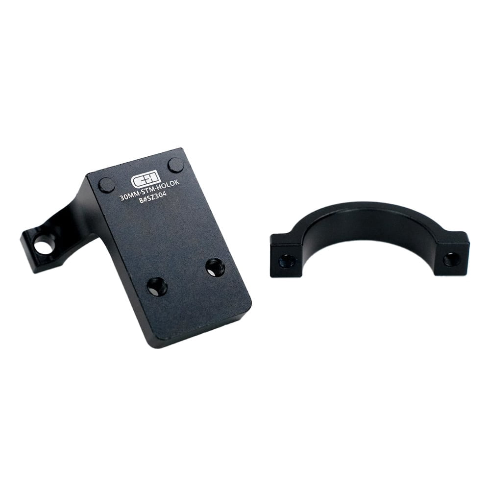 C&H Precision 30mm Scope Tube Mount, optic Adapter Plate compatible with Holosun 407K 507K, EDC, Olight Osight S, 6061-T6 Aluminum (30MM-STM-HOLOk)