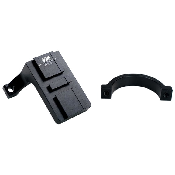 C&H Precision 34mm Scope Tube Mount, Aircraft Grade Aluminum, Fits Enclosed optic Sights, Black (34MM-STM-ACRO-XL)