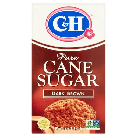 C&H Pure Cane Dark Brown Sugar, 32 oz. Box
