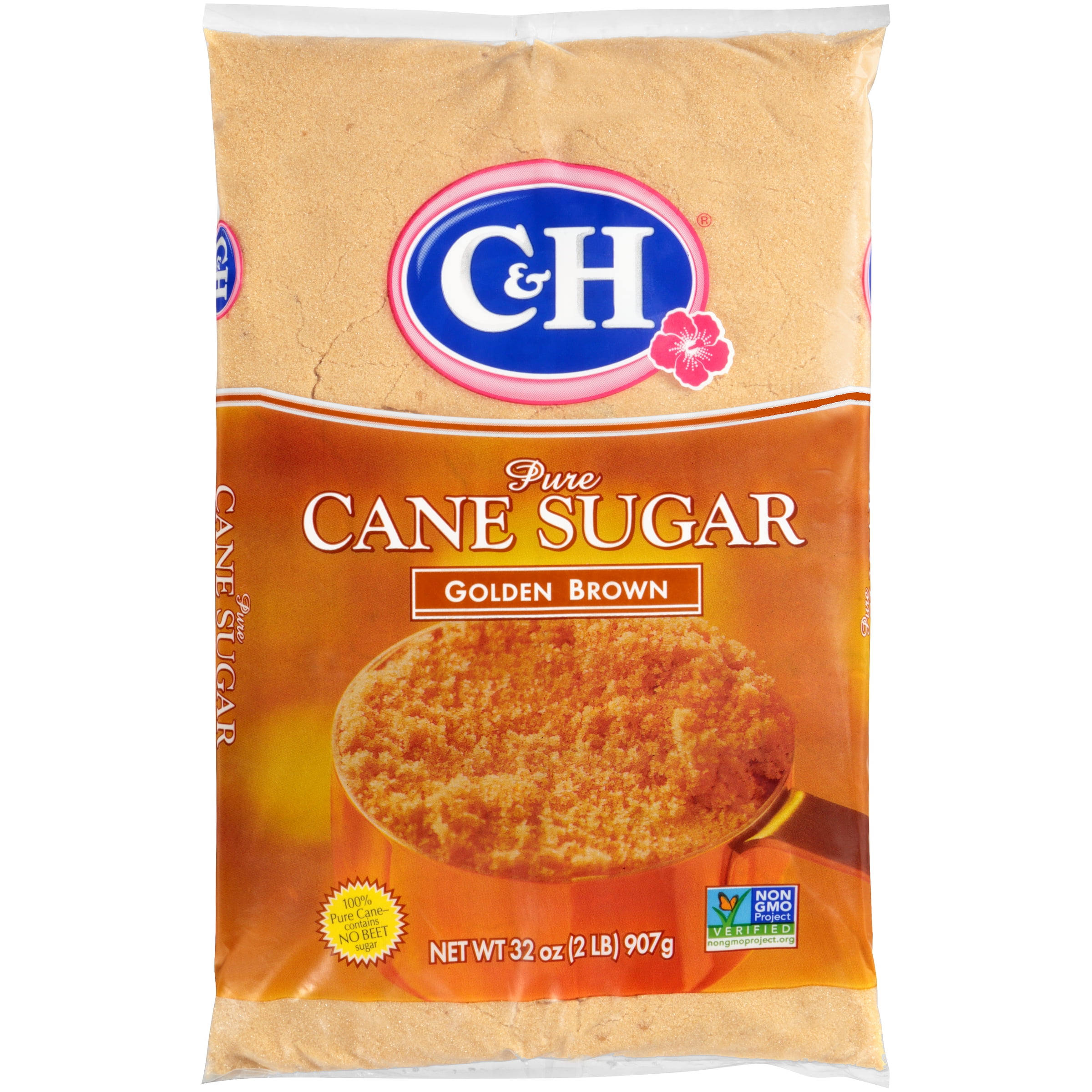 C&H Premium Pure Cane Light Brown Sugar, 2 lb