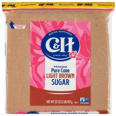 C&H Premium Pure Cane Light Brown Sugar (Pack of 6)