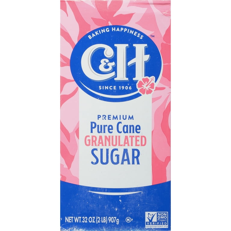 C&H: Pure Cane Granulated White Sugar, 2 Lb - Walmart.com