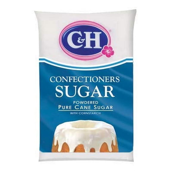 C&H, Pure Cane, Powdered Sugar, 32oz Bag (Pack of 2)