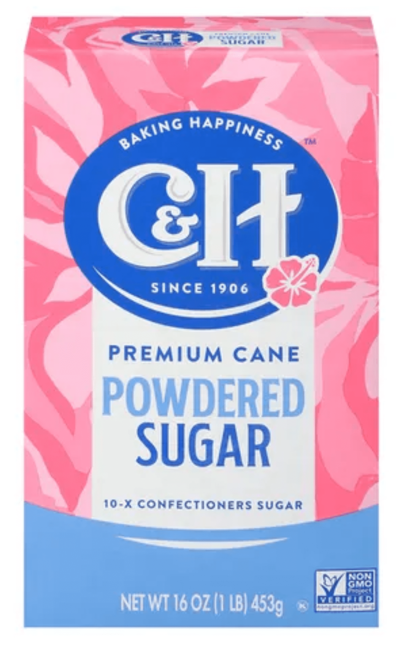 C&H Pure Cane Sugar Confectioners Powdered 1 lb Box