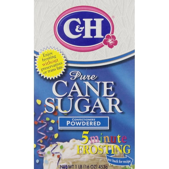 C&H Pure Cane Powdered Sugar - 4 Pound Box (Confectioners' Sugar)