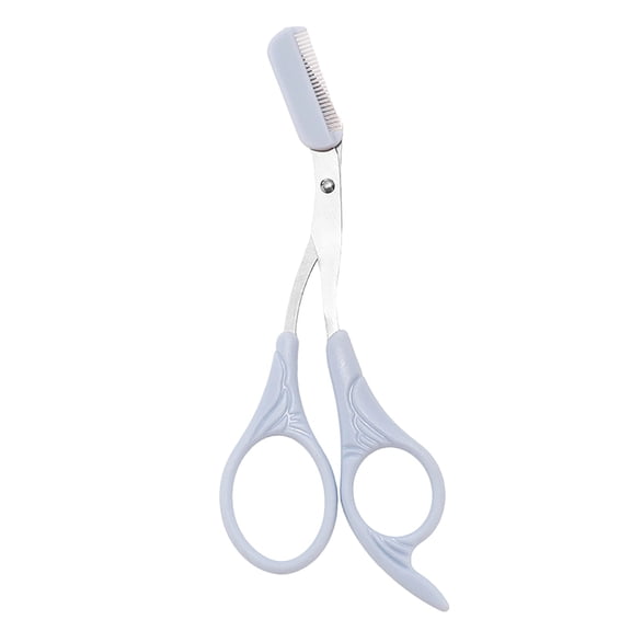 C Hair And Eyebrow Trimming Scissors With Comb Detachable