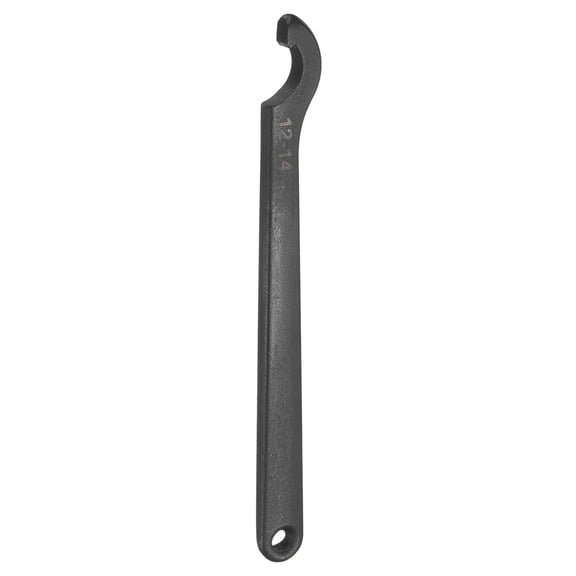 Uxcell C Hook Spanner Wrench, C Pin Motorcycle Shock Nut Chrome Vanadium Spanner Wrench Tool for Machine, Mechanical Square 12-14mm