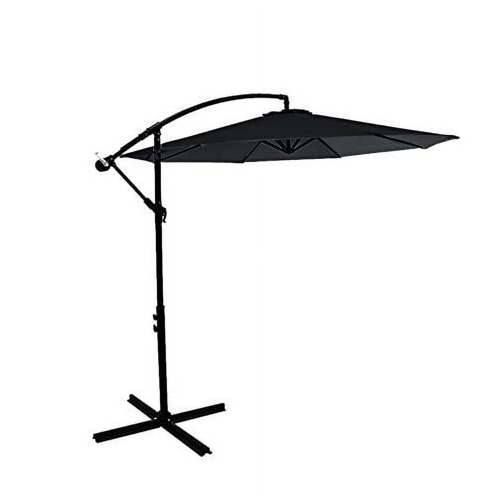 CHopetree 10 ft Offset Cantilever Outdoor Patio Umbrella with Cross