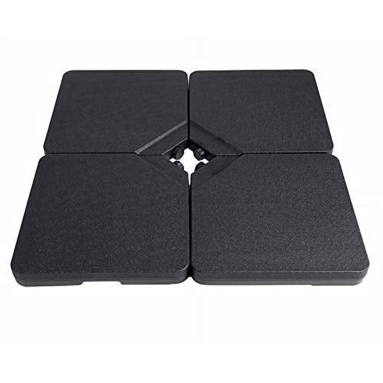 C-Hopetree 356 lb Heavy Duty Base Weights Stand for Offset Cantilever Outdoor Patio Umbrella, 4 Piece Set, Black C-Hopetree 356 lb Heavy Duty Base Weights Stand for Offset Cantilever Outdoor Patio Umbrella, 4 Piece Set, Black