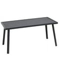 thumbnail image 1 of C-Hopetree Small Metal Outdoor Coffee Side Table for Outside Patio, Rectangle, Black, 1 of 8