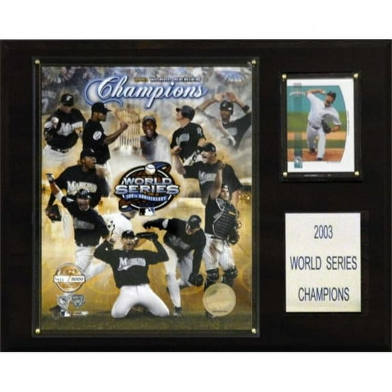 C & I Collectables 1215WS03 MLB Marlins 2003 Limited Edition World Series Champions Plaque