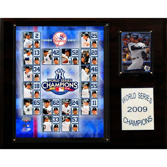 C & I Collectables 1215WS09 MLB Yankees 2009 World Series Champions Plaque