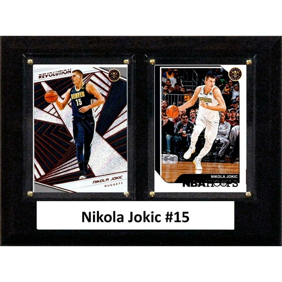 C&I Collectables 68JOKIC NBA 6 x 8 in. Nikola Jokic Denver Nuggets Two Card Plaque