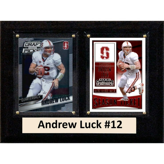 C & I Collectables 68LUCKCO 6 x 8 in. Andrew Luck NCAA Stanford Cardinal Two Card Plaque