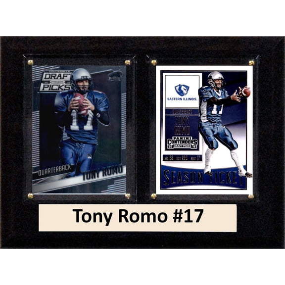 C & I Collectables 68ROMOCO 6 x 8 in. Tony Romo NCAA Eastern Illinois Panthers Two Card Plaque