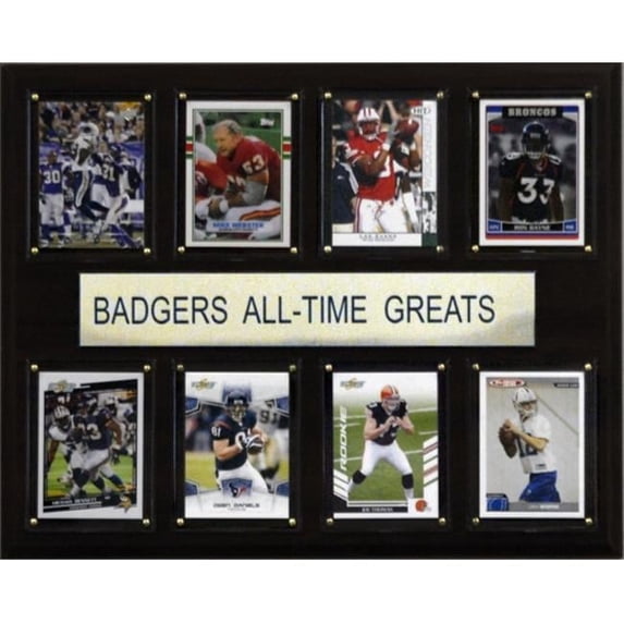 C & I Collectables NCAA Football Wisconsin Badgers All-Time Greats Plaque