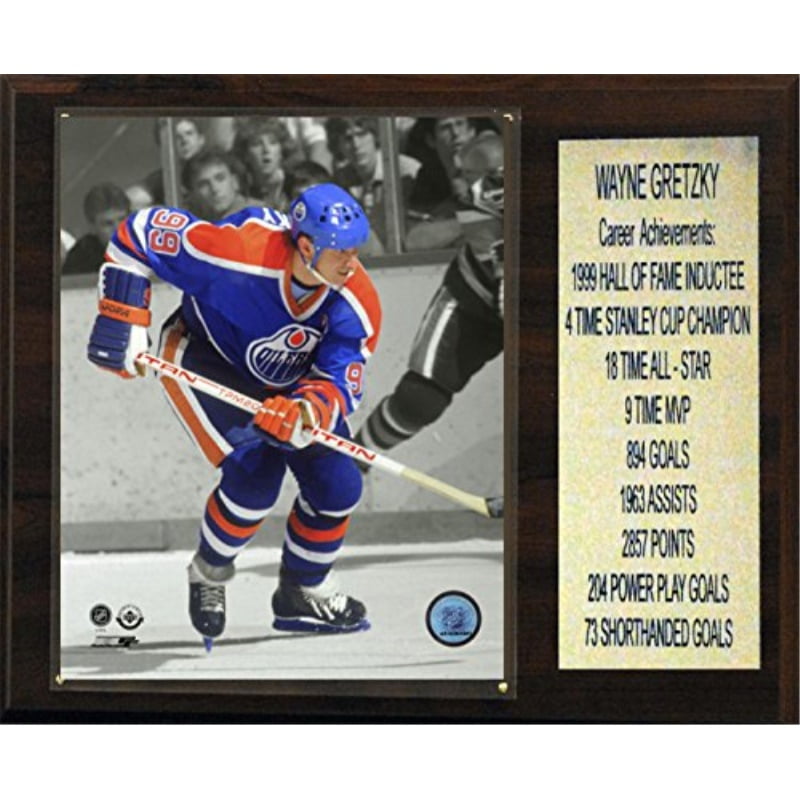  NHL Wayne Gretzky Edmonton Oilers 8 Card Plaque