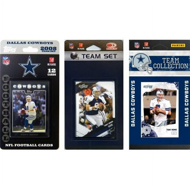 C&I Collectibles NFL Dallas Cowboys 3 Different Licensed Trading Card