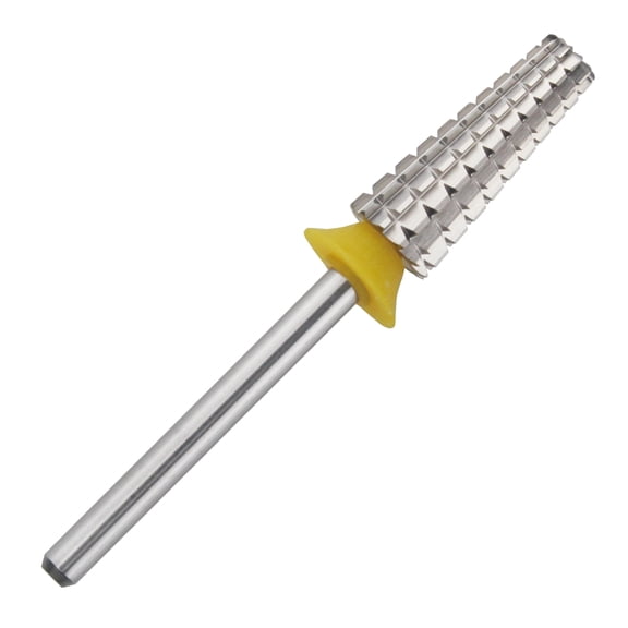 C & I Nail Drill Bit 4 in 1 Super Cut E-File, Multi-function plus Upgrade File-Teeth, Slim Barrel & Straight Cut, for Manicure Drill Machine, Help Nail Tech to Remove Nail Works