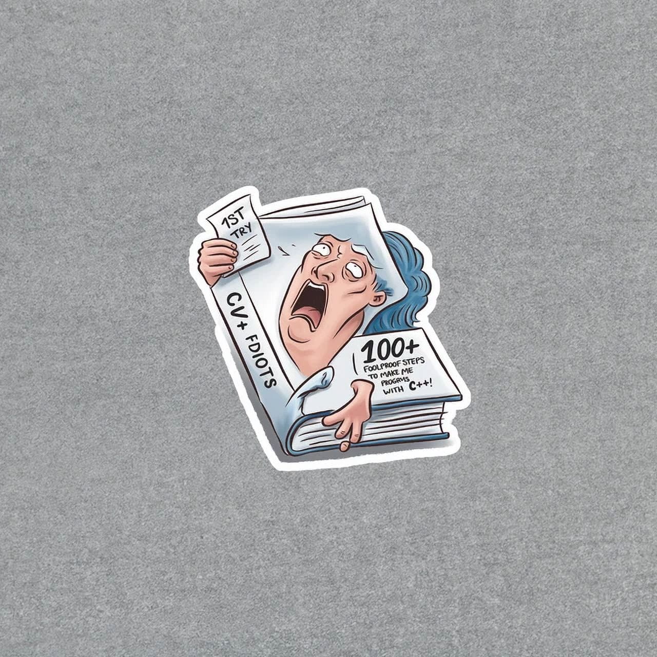 C++ For Idiots Programming Book Sticker - Coding Giftphone Decal Water ...