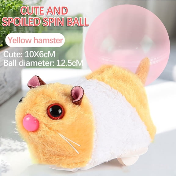 C Interactive Rolling Ball For Babies With Cute Hamster 360 Rotating Crawling Toy For Kids