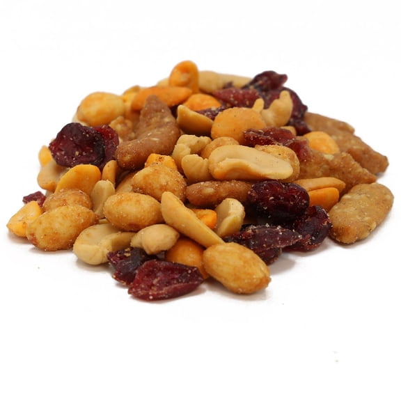 C.J. DANNEMILLER MIXED NUTS, SWEET & SPICY MIX, BULK 10 POUND BOX, INCLUDES CASHEWS, CRAISINS, PEPPER NUTS, HONEY ROASTED PEANUTS, SESAME STICKS