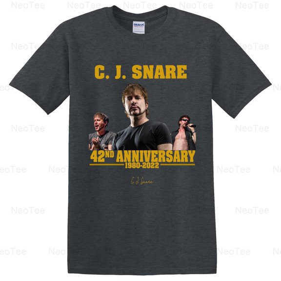 C. J. Snare FireHouse 42nd Anniversary Glam Metal Rock Singer Fan Gift T-Shirt Unisex, up to 5XL