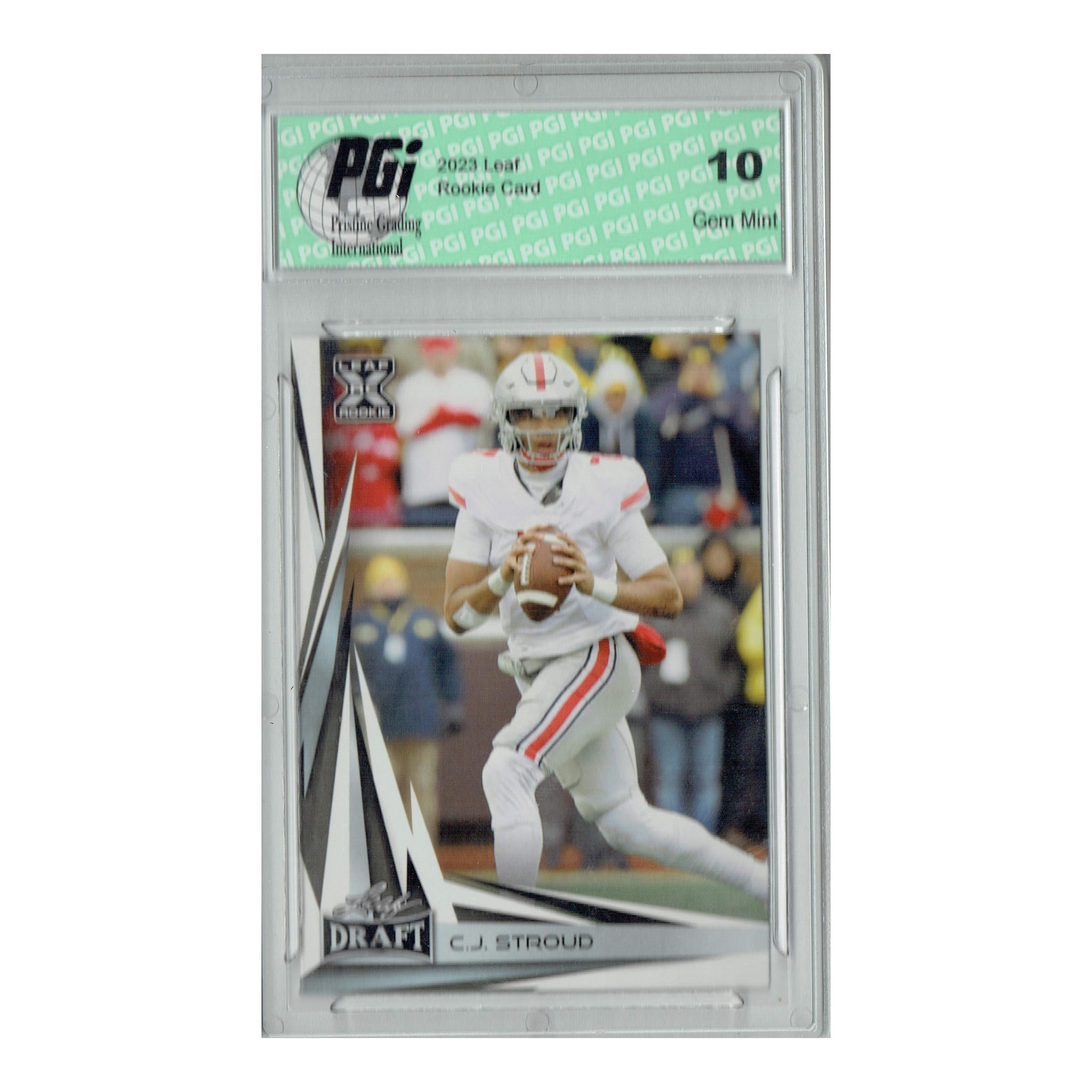 C.J. Stroud 2023 Leaf Football #B2-8 Special Edition Rookie Card PGI 10 Houston Texans