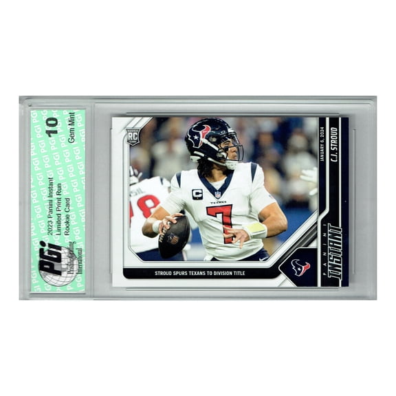 C.J. Stroud 2023 Panini Instant #121 Division Title 1/2120 Made Rookie PGI 10